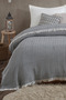 Vera Black Double Pike 200 X 220 cm Bed Sofa Cover Cotton Tv Blanket - 2
