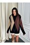 Women's diamond pattern knit sweater