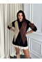 Women's diamond pattern knit sweater - 2