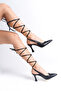 Women's Black Heeled Shoes 4045 - 2