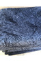 Sponge Sofa Sofa Bed Cover Top Fabric Velvet Vein Pattern Non-Slip Base Petrol Blue