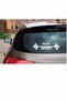 Renault Clio Pulse Heartbeat Vehicle Rhythm Auto Sticker 2 Pieces White 20*7 Cm - 5