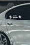 Renault Clio Pulse Heartbeat Vehicle Rhythm Auto Sticker 2 Pieces White 20*7 Cm - 3