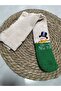 TOWEL WINTER PANTY SOCKS-WASHED-HAPPY NEW YEAR WRITTEN WITH SNOWMAN