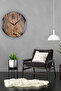 Solid Chestnut Metal Frame Wall Clock 30cm