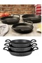 3-Piece Granite Casting Pan Set - Pan 16-18-20