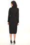 X MODAPO Women's Shirt Collar Buttoned Sleeve Buttoned Belted Knitted Dress - 4