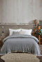 Vera Black Double Pike 200 X 220 cm Bed Sofa Cover Cotton Tv Blanket