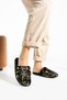 Black Gilded Comfortable Soft Winter Warm Women's Non-Slip Sole House Slippers