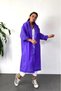 Women's Men's Raincoat Hooded Snap Eva Raincoat Purple Raincoat