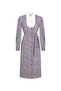 Floral Embroidered Stripe Pattern Midi Dress - 7
