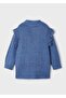 Girl's Blue Cardigan Knitted - 2