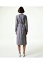 Floral Embroidered Stripe Pattern Midi Dress - 5