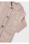Knit Beige Cardigan for Girls - 3