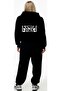 Yarn Knitted Fabric Hooded Zippered Elastic Leg Tracksuit Set - 5