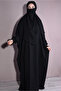 Shawl and Dress Double Set Medina Silk Fabric Black - 2