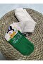 TOWEL WINTER PANTY SOCKS-WASHED-HAPPY NEW YEAR WRITTEN WITH SNOWMAN - 2