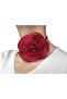 red rose choker necklace accessory - 2