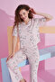 pink unicorn patterned Lycra Knitted Pajama Set