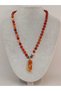 Agate Knotted Unisex Design Necklace 8mm (45020) - 3