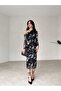 Foil Printed New Year's Special Collection Dress - 2
