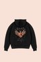Free Gangster Printed Oversize Unisex Black Hoodie - 3