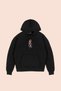 Free Gangster Printed Oversize Unisex Black Hoodie - 4