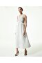 Beaded asymmetric flounce midi dress - 2