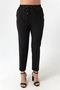 Women's Black Elastic Waist Plus Size Pants - 2