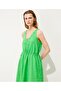 Adjustable Waist Linen Dress - 4
