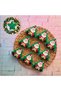 New Year's Pine Tree Santa Claus Gift Package Boutique Cookies in Hand - 20 Pieces - 3