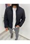 Unisex Black Zippered Coat