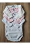 3 Piece Unisex Baby Long Sleeve 100% Organic Cotton Snap Fastener Bodysuit Newborn Gift Set