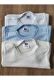 3 Piece Unisex Baby Long Sleeve 100% Organic Cotton Snap Fastener Bodysuit Newborn Gift Set - 3