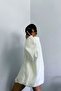 pinterest model women's loose-fitting wide-sleeved knitwear o-neck mid-length soft sweater oversize - 3