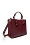 Women's Burgundy Mini Office Faux Leather Hand and Shoulder Bag