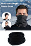Black Fleece Neck Collar Beanie Windbreaker Motorcycle Students Ski Multi-Purpose in Cold Weather - 2