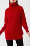 Women's Turtleneck Fisherman Loose Knitwear Long Sweater - 6