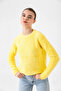 Women's Yellow Standard Size Knitwear Sweater - 8