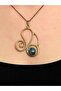 Natural Stone Lapis Natural Stone Authentic Women's Round Necklace with 45 Cm Chain - 2