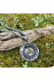 Ouroboros Valknut Shield Double Sided Vegvisir Embroidered Tarnish & Stainless 316L Steel Men's Necklace