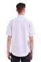 Lilac Comfort Fit Checkered Cotton Slim Collar Short Sleeve Classic Shirt - 6