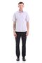Lilac Comfort Fit Checkered Cotton Slim Collar Short Sleeve Classic Shirt - 2