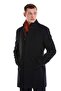 Navy Plain Double Sided Thin Scarf - 2