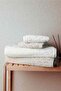 Hazal Cotton 8 Piece Family Bathrobe Set - Brown - Cream - 2