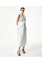 Beaded asymmetric flounce midi dress - 3