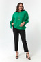 Women's Black Elastic Waist Plus Size Pants