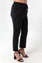 Women's Black Elastic Waist Plus Size Pants - 3