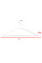 12 Pieces Wooden Look White Plastic with Bar, Dress, Blouse, Trouser Hanger 43 Cm 1st Class Quality, Luxury - 2
