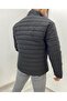 Unisex Black Zippered Coat - 3